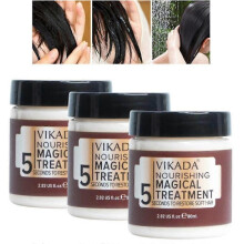 (3pcs) 1-3pcs Vikada Magical Mask Keratin Straighten Nourish Restore Soft 5 Seconds Repairs Damaged