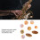 9PCS Yellow Saxophone Key Pads, Metal & Shellfish, 1.47cm 4