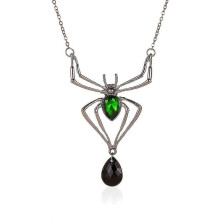 (style 3)Vintage Spider Necklace Crystal Spider Pendant Necklace Reptile Animal Jewelry for Women