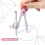 Compass Set, 8-Piece Geometry Learning Set with Shockproof Outer Box for Secondary School, Pink Color 4