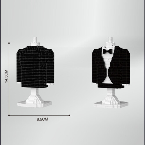 Hochzeitskleid Bausteine Mikroplastik Schwarz 1