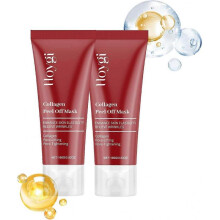 (2pcs) Collagen Overnight Wrapping Mask, Peel Off Face Mask, Overnight Mask, Skin Elasticity & Hydration Care, Pore Lifting and Minimizing