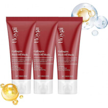 (3pcs) Collagen Overnight Wrapping Mask, Peel Off Face Mask, Overnight Mask, Skin Elasticity & Hydration Care, Pore Lifting and Minimizing