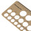 Brown Silicone Breast Flange Measuring Tool with 1.5m Soft Tape 10