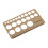 Brown Silicone Breast Flange Measuring Tool with 1.5m Soft Tape 12