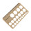 Brown Silicone Breast Flange Measuring Tool with 1.5m Soft Tape 16