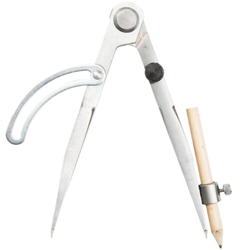 Precision Woodworking Compass with Pencil Holder, 20-Inch Wing Divider for Geometry and Drawing Projects