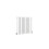 (600x590mm Double Horizontal) SIMPLE BATHROOMS White Oval Column Radiators 4