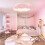 Bingopaw Cartoon Flush Mount Ceiling Lamp Cloud Rainbow Light Fixture 4