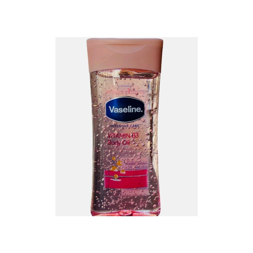Vaseline Intensive Care Vitamin B3 Body Oil |Lightweight, fast-absorbing, and non-greasy formula  - 200ml