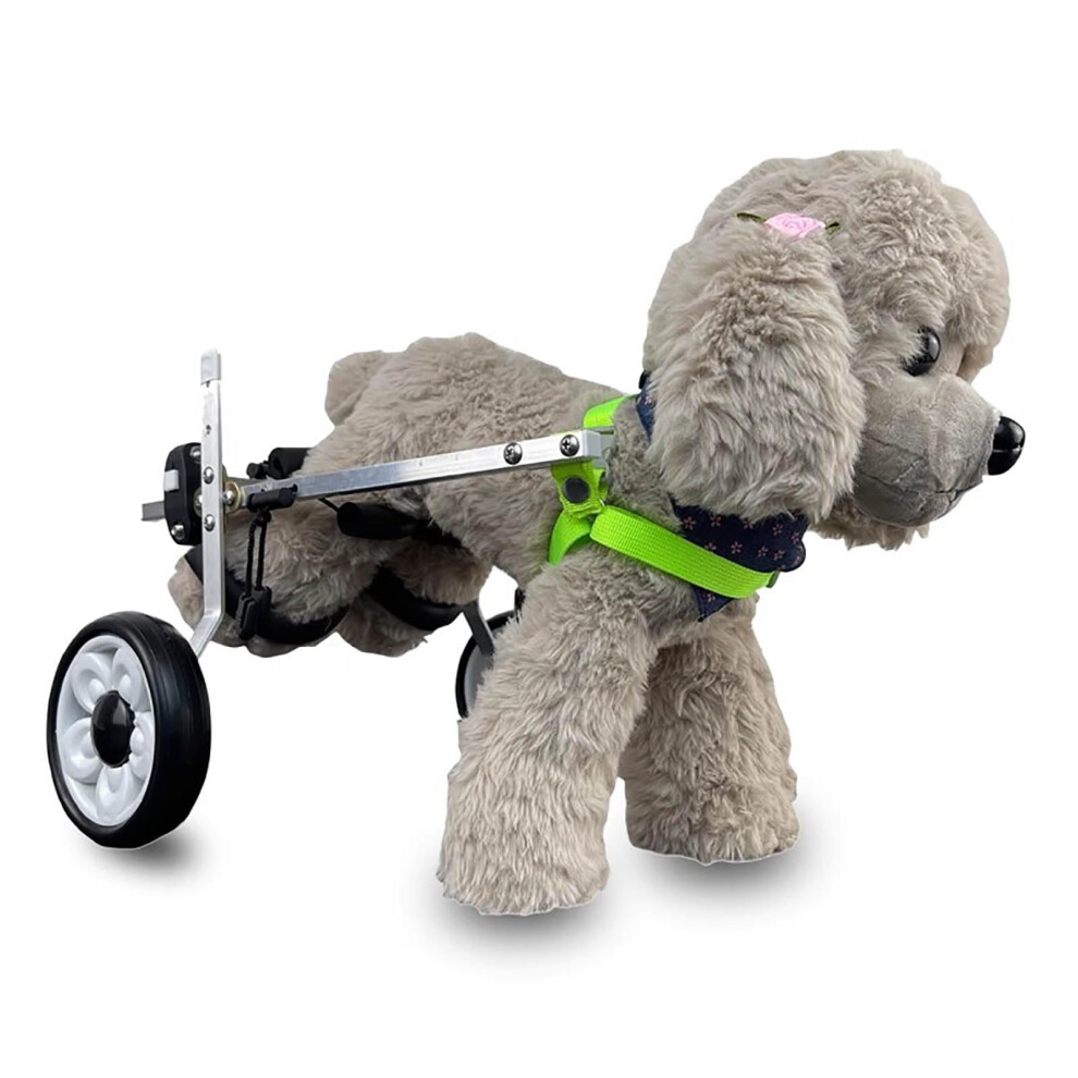 Adjustable Dog Wheelchair for Hind Legs - Lightweight Portable Pet Wheelchair with 2 Wheels for Small Dogs - Mobility Aid for Disabled Pets
