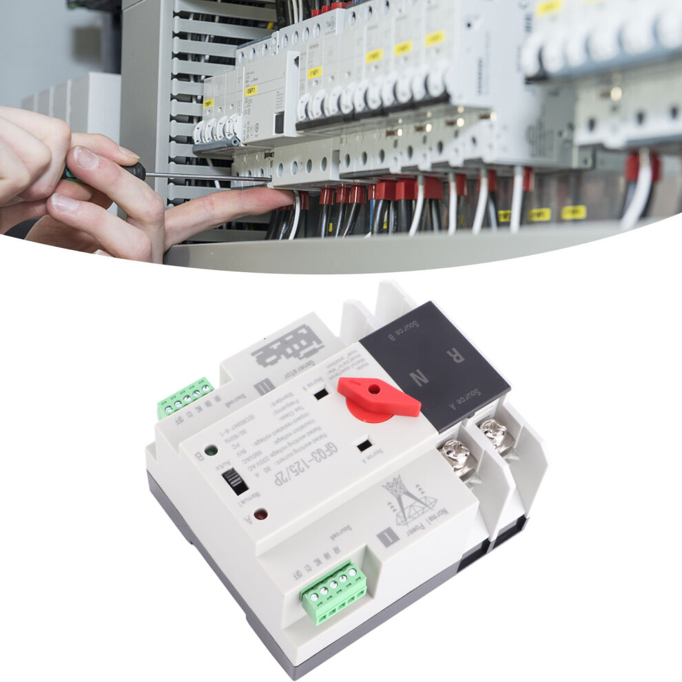 Non Stop 2P 80A 220V Automatic Transfer Switch With Flame Retardant Pc 5041339004449