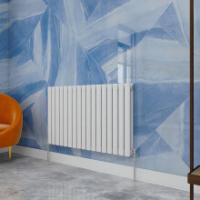 (600x1003mm Double Horizontal) SIMPLE BATHROOMS White Oval Column Radiators