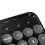 Retro Round Keycap Wireless Keyboard and Mouse Combo with Numeric Keypad 9
