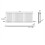 (600x1416mm Single Horizontal) SIMPLE BATHROOMS White Oval Column Radiators 3