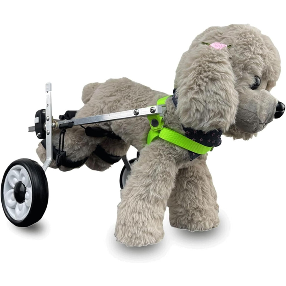 Dog Wheelchair for Hind Legs, Adjustable Portable Aluminum Alloy Pet Mobility Aid, Support for Disabled Pets