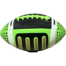 Size 3 American Football for Kids, Standard Training Ball, Green Color, Durable Sport Match Football for Street Play