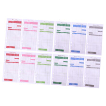 12 Sheets Budget Card Money System with Cash Envelopes, Expense Tracker Planner for Saving and Organizing Money