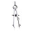 Spring Measuring Instruments Geometry Compass - Portable Metal Spring Compass for Drawing, Compact Multifunctional Stationery Tool 1