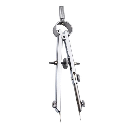Spring Measuring Instruments Geometry Compass - Portable Metal Spring Compass for Drawing, Compact Multifunctional Stationery Tool
