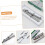 Spring Measuring Instruments Geometry Compass - Portable Metal Spring Compass for Drawing, Compact Multifunctional Stationery Tool 4