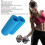 Blue Anti-Slip Grid Texture Silicone Barbell Grips for Workout 3