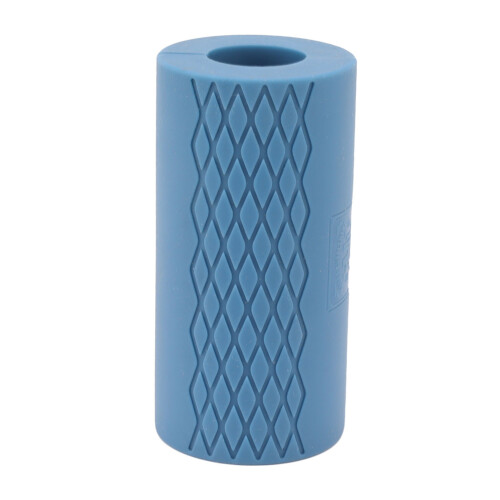Blue Anti-Slip Grid Texture Silicone Barbell Grips for Workout 1
