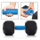 Blue Anti-Slip Grid Texture Silicone Barbell Grips for Workout 13