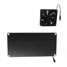 Solarmodul-Lüfterkit 20 W für Gewächshaus & Tierstall – Tragbare Abluftlösung.