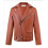(Brown, UK XS=Tag S) Men's Leather Jacket Biker Jacket Fire Jacket Motorcycle Jacket Chopper Jacket 1