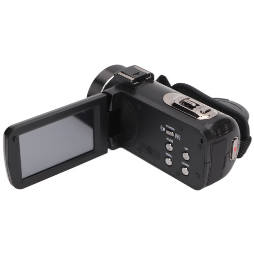 2.7K Video Camera with 3.0" IPS Screen, Night Vision, 16X Zoom, 8MP Sensor