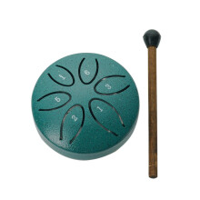 Handpan Drum Steel Tongue Drum 3 Inch 6 Note Percussion Instrument Balsamic with Mallets for Meditation Yoga Beginners