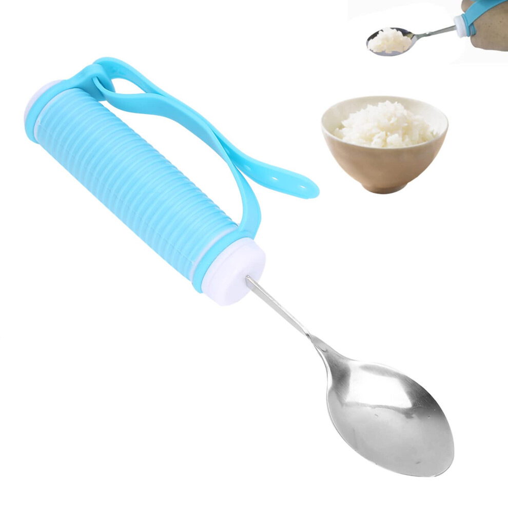 Eating Aids Fork Aid for Elderly Adaptive Dinnerware Non-Slip Flexible Spoon and Fork Set for Disabled Users