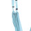 Sky Blue Aerial Strap Elastic, Strong Load, Folding Leg Stretcher, Free Size 8