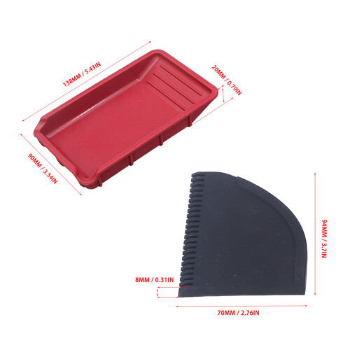 Silicone Glue Kit with 2 Brushes Comb Tray for Precision Woodworking 1