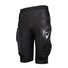 Men's Motorcycle Padded Shorts, Outdoor Anti-Drop Pants with Hip and Butt Protection for Snowboarding and Motocross Racing, Size M Black