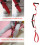 Ergonomic 40in Leg Lifter Strap with Multiple Loops for Elderly Aid 3