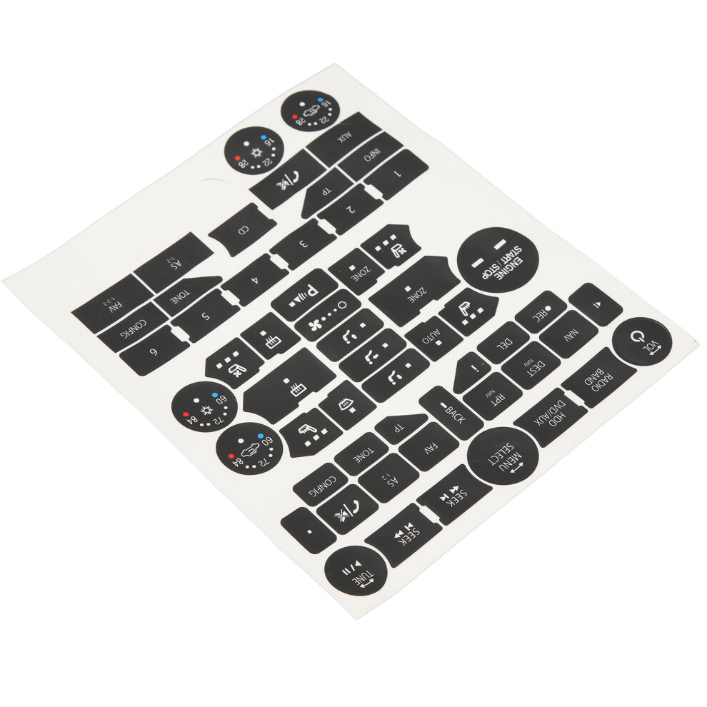 Waterproof Button Repair Decals For Saab 9-5Ng 9-4X - Easy Install 8411339022625