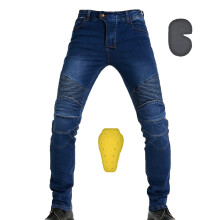 Motorcycle Jeans for Men Armoured Blue Denim Trousers Size S-3XL Protective Riding Gear