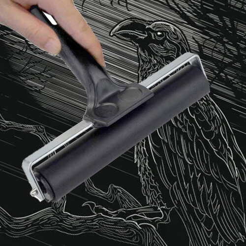 2PCS 6cm Rubber Brayer Roller Set for Printmaking & Painting Craft