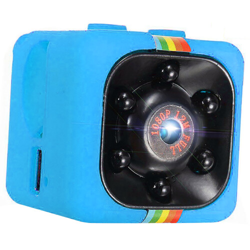 Mini 1080P HD Action Camera with Night Vision, Blue, 2.5cm