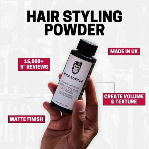 Slick Gorilla Matte Hair Powder 20g Styling Volume Texture 1