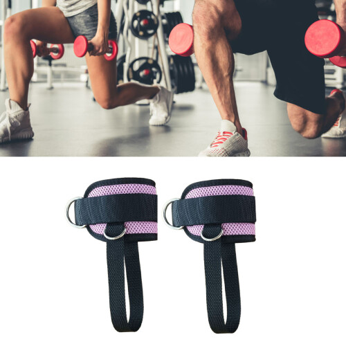 Padded Nylon Ankle Straps for Leg Workouts, 45cm Length 2