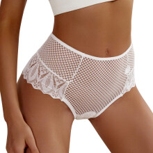 Underwear Lace Underwear Set Large Sizes Lace Panties Hipsters Seamless Waist Briefs Cotton Thongs Red White M