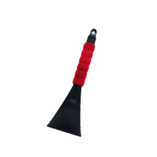 Snow Shovel Ice Remover Black Snow Scraper with Random Color Handle for Efficient Snow and Ice Clearing