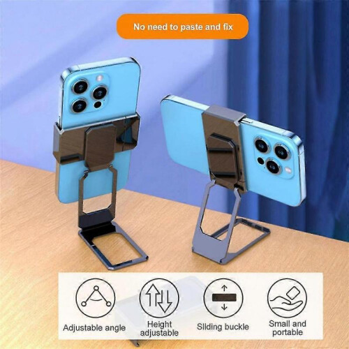 Clip Type Mobile Phone Desk Holder Stand Adjustable Portable Foldable Desktop Table Bracket Mount 2