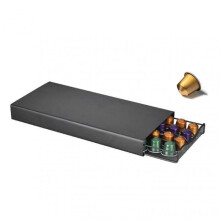 Coffee Dispenser, Coffee Capsule Holder Holds 40 Capsules, Coffee Pod Holder Storage for Coffee Pods, 37.5 x 17.5 x 5.3 cm