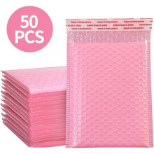 (13x15cm)50 Pack Bubble Mailer Stuffed Envelope Bags for Business Bubble Mail Shipping Gift Bags