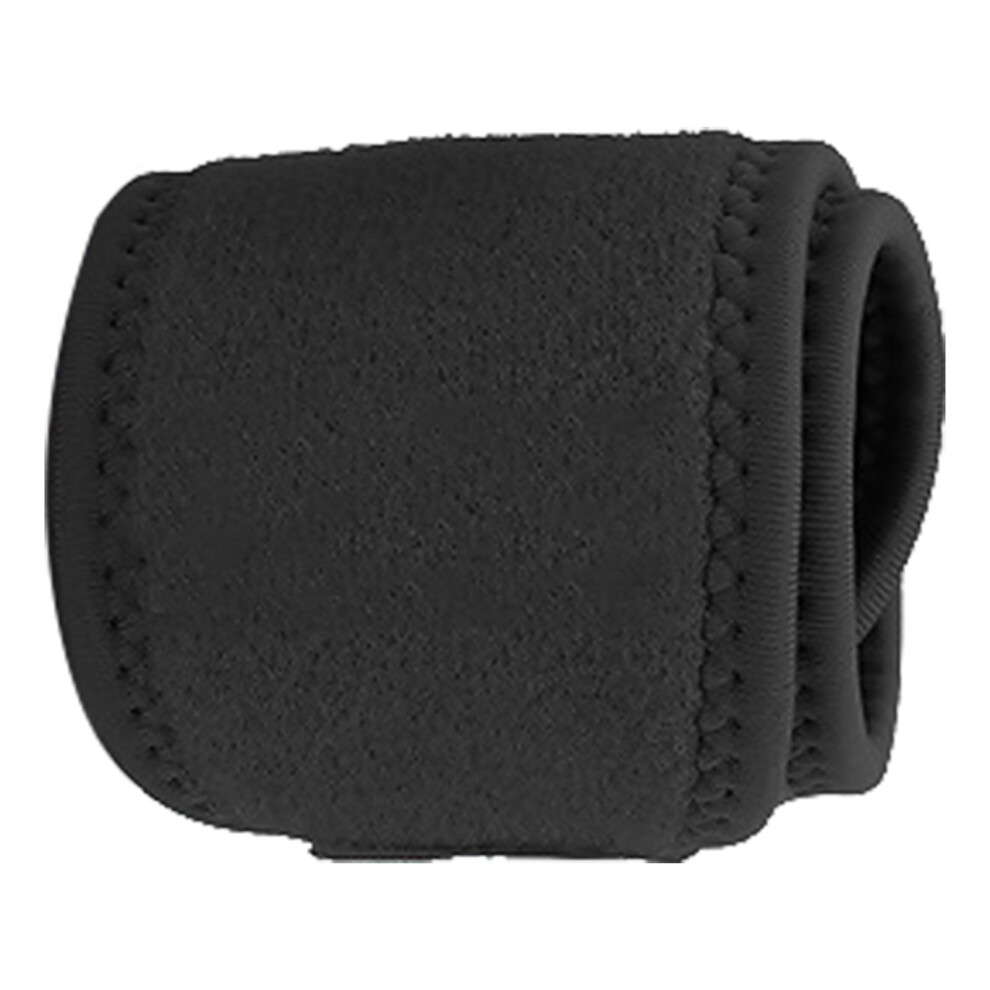 Breathable Nylon Wrist Brace with Hook Loop Strap for Sports Outdoor Black