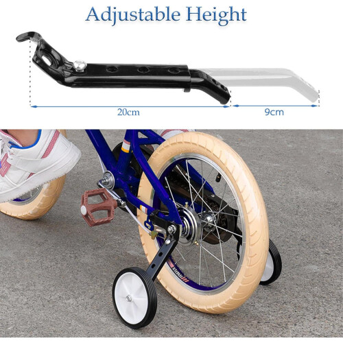 Children's Bicycle Stabilisers 1 Pair Universal Fit for 18 20 22 Inch Bikes Adjustable Support for Variable Speed Wheels 2